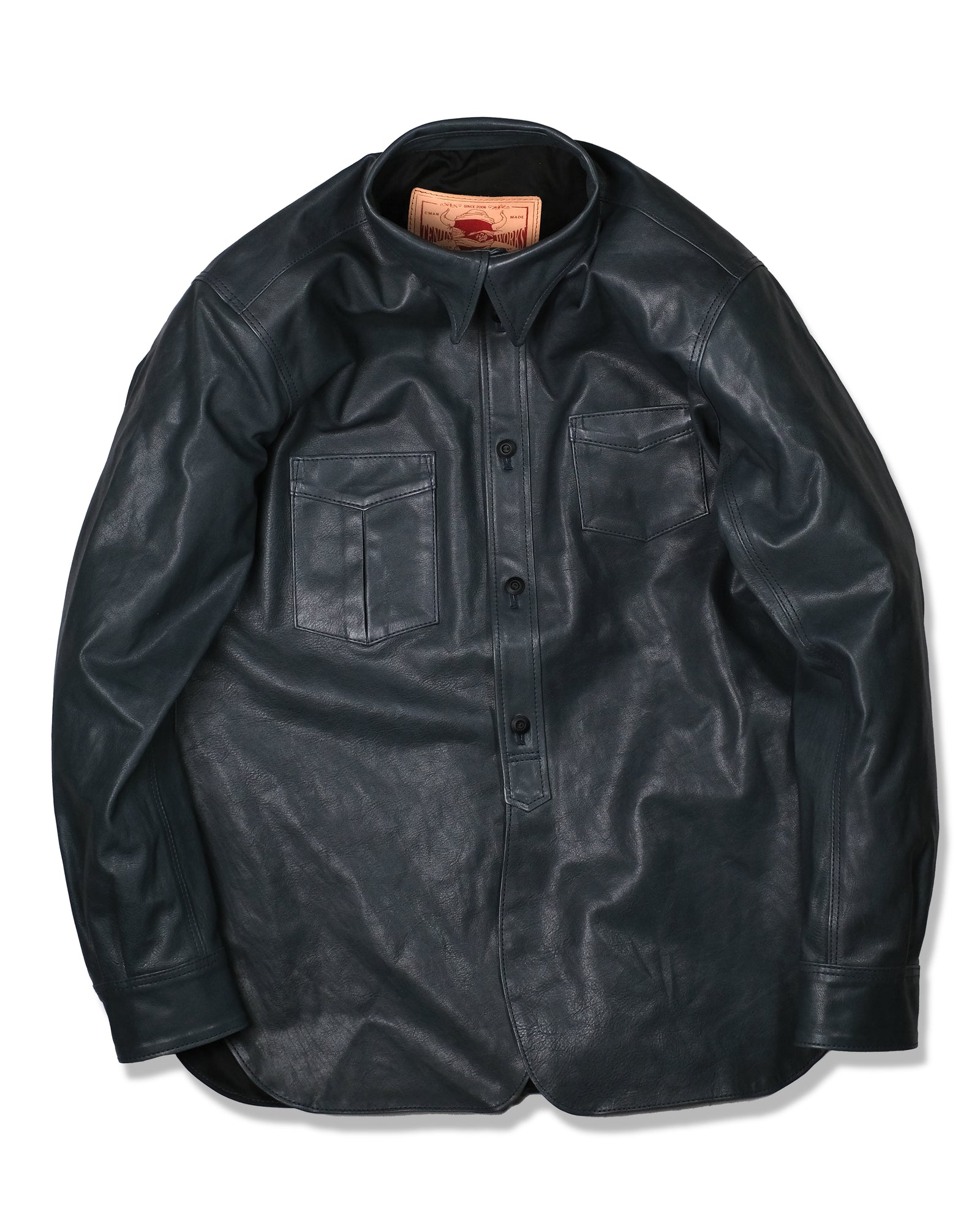 LEATHER WORK SHIRT WS03 | Tenjin Works – 天神ワークス