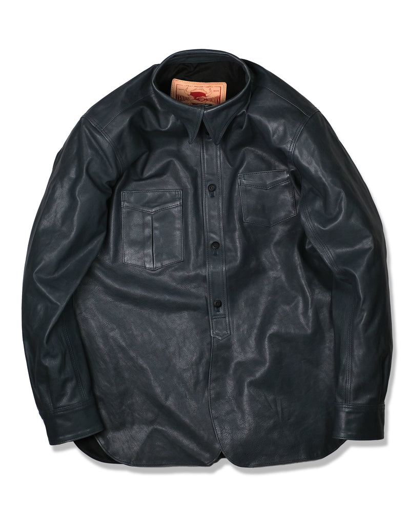 LEATHER WORK SHIRT WS03 | Tenjin Works – 天神ワークス
